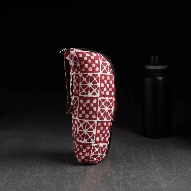 Maroon - Handmade 1L Water Bottle Cover 31 sold by Itokri