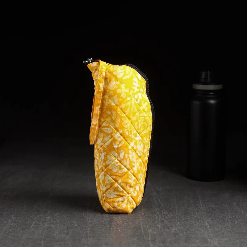 Yellow - Handmade 1L Water Bottle Cover 28 made by Itokri