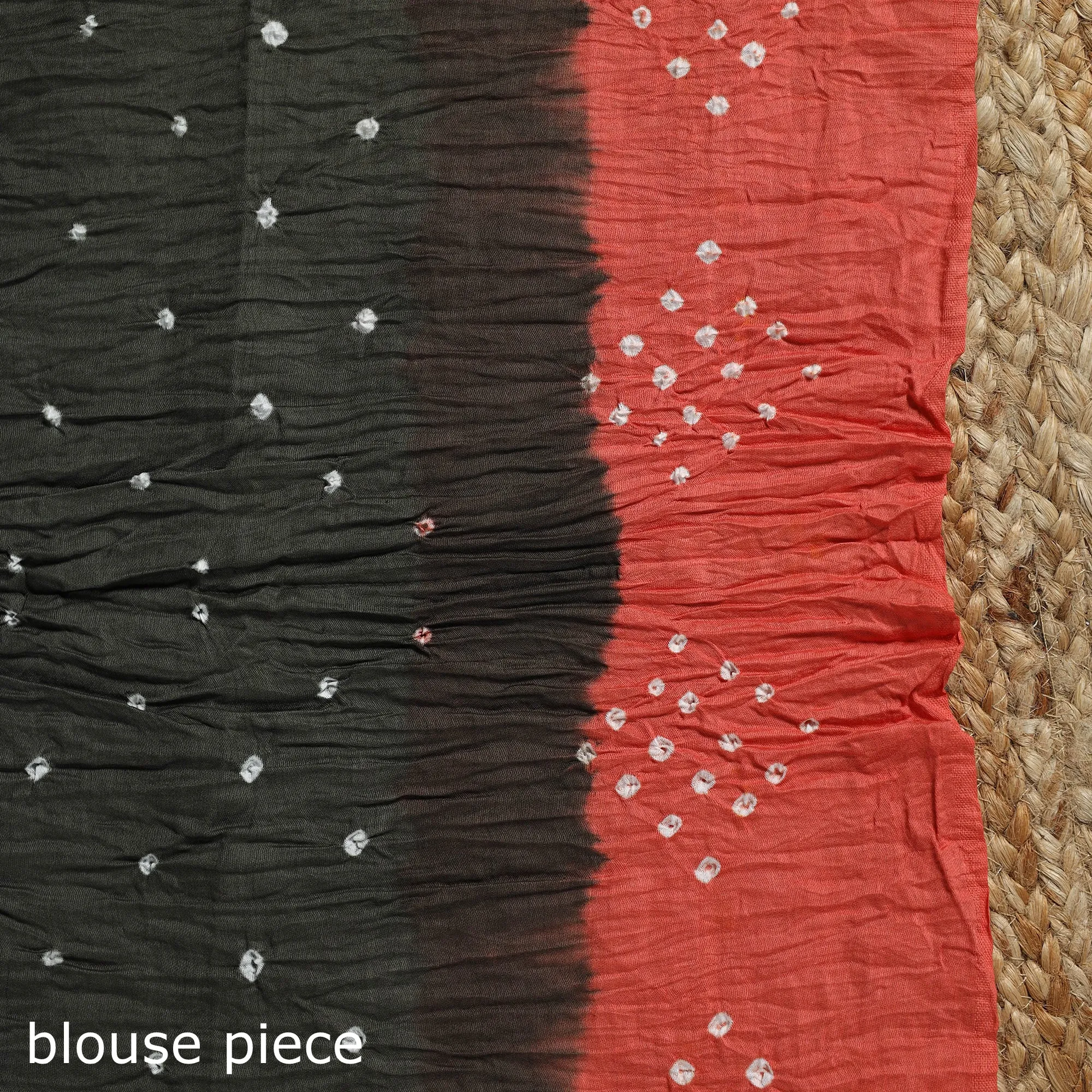 Pink - Kutch Tie-Dye Cotton Bandhani Saree with Blouse Piece 48 sold by Itokri product image thumbnail 5