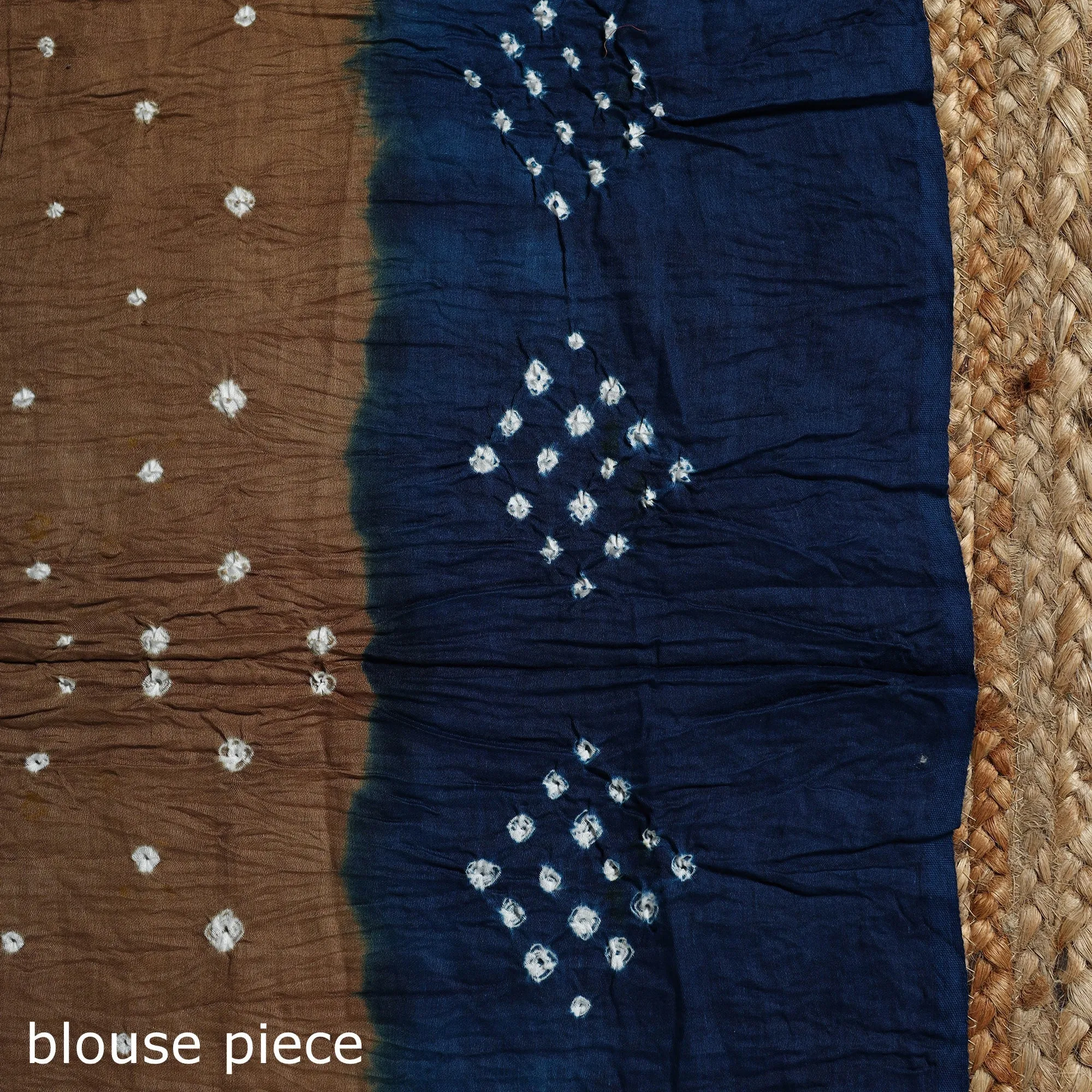 Brown - Kutch Tie-Dye Cotton Bandhani Saree with Blouse Piece 24 sold by Itokri product image thumbnail 5