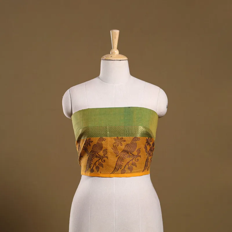 Green - Kanchipuram Cotton Blouse Piece 60 sold by Itokri