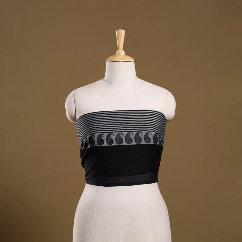 Black - Kanchipuram Cotton Blouse Piece 46 sold by Itokri