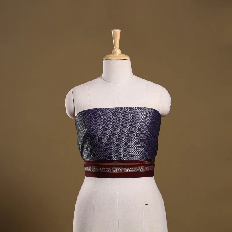 Purple - Khun Weave Cotton Blouse Piece 41 made by Itokri