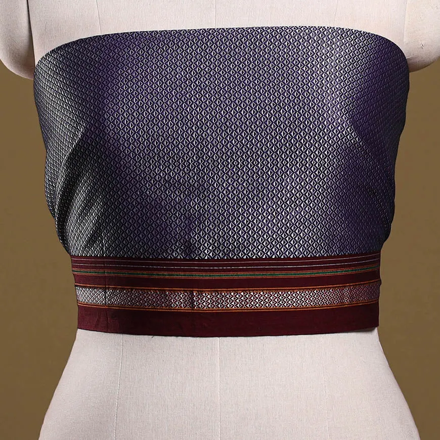Purple - Khun Weave Cotton Blouse Piece 41 sold by Itokri product image thumbnail 2