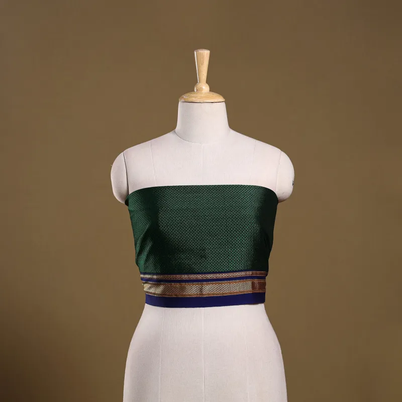 Green - Khun Weave Cotton Blouse Piece 39 sold by Itokri