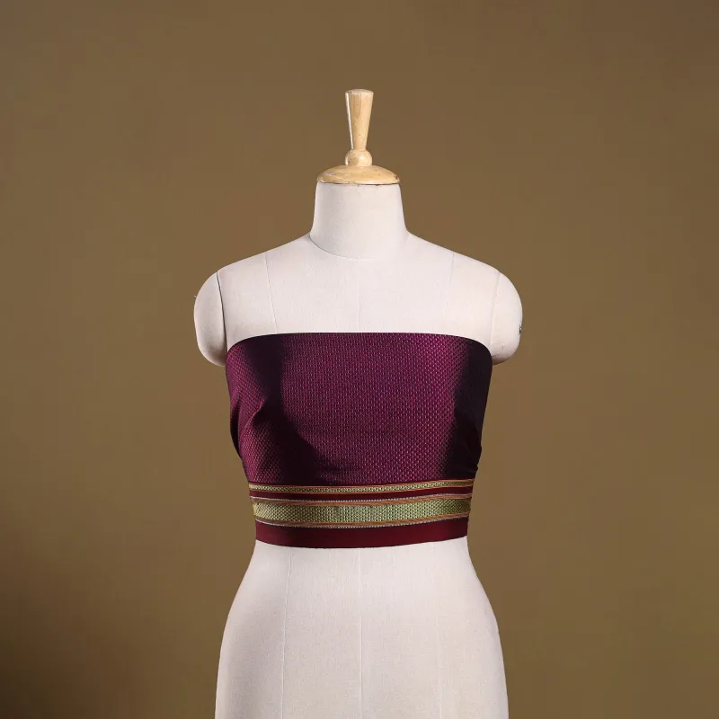 Pink - Khun Weave Cotton Blouse Piece 32 sold by Itokri