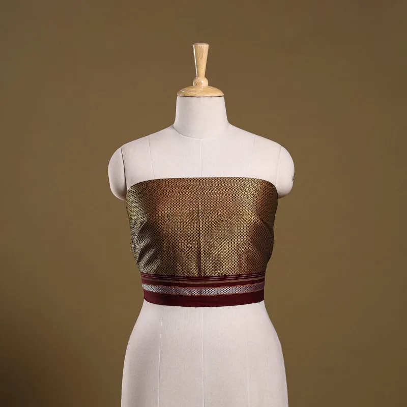 Brown - Khun Weave Cotton Blouse Piece 16 made by Itokri