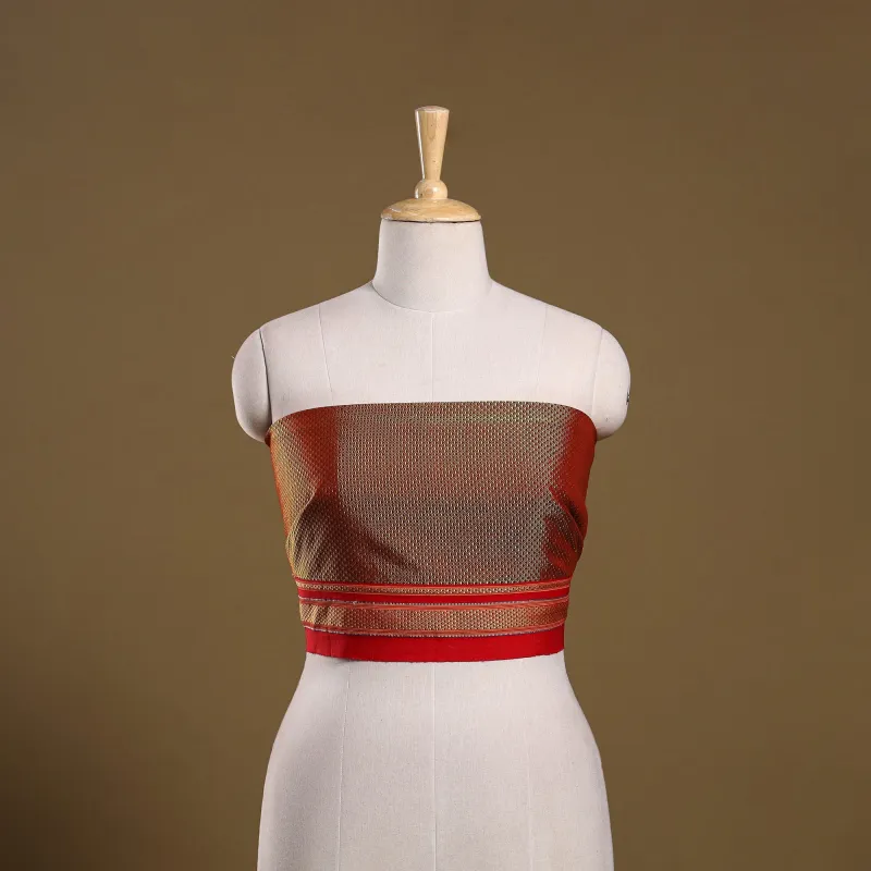 Brown - Khun Weave Cotton Blouse Piece 14 made by Itokri