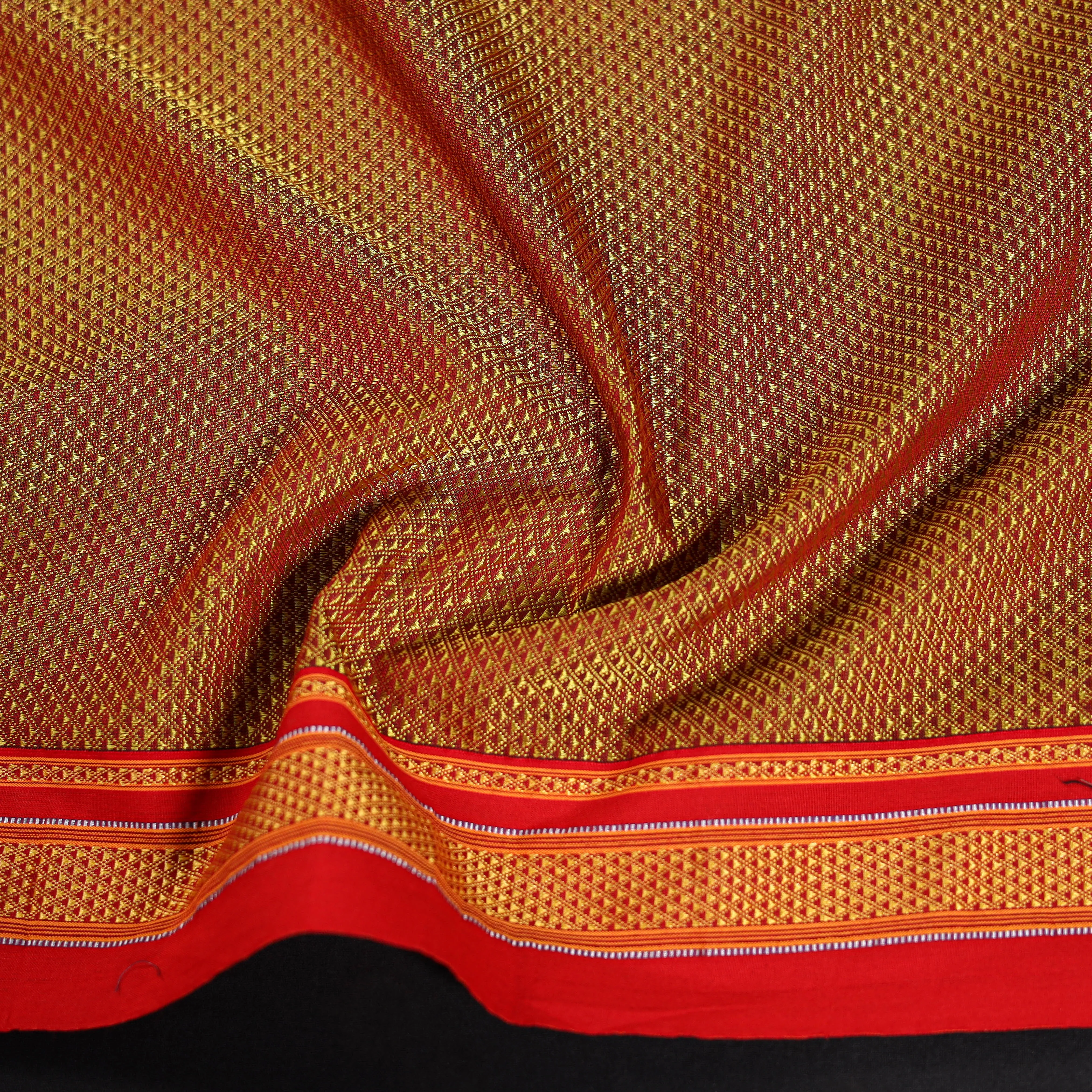 Brown - Khun Weave Cotton Blouse Piece 14 sold by Itokri product image thumbnail 3