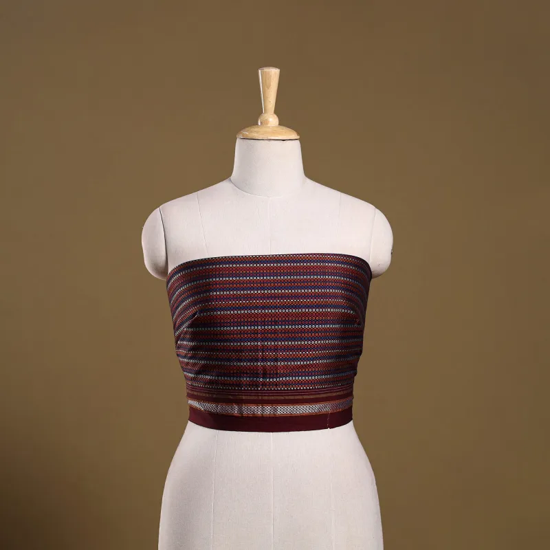 Multicolor - Khun Weave Cotton Blouse Piece 07 made by Itokri