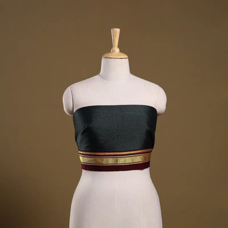 Black - Khun Weave Cotton Blouse Piece 03 made by Itokri