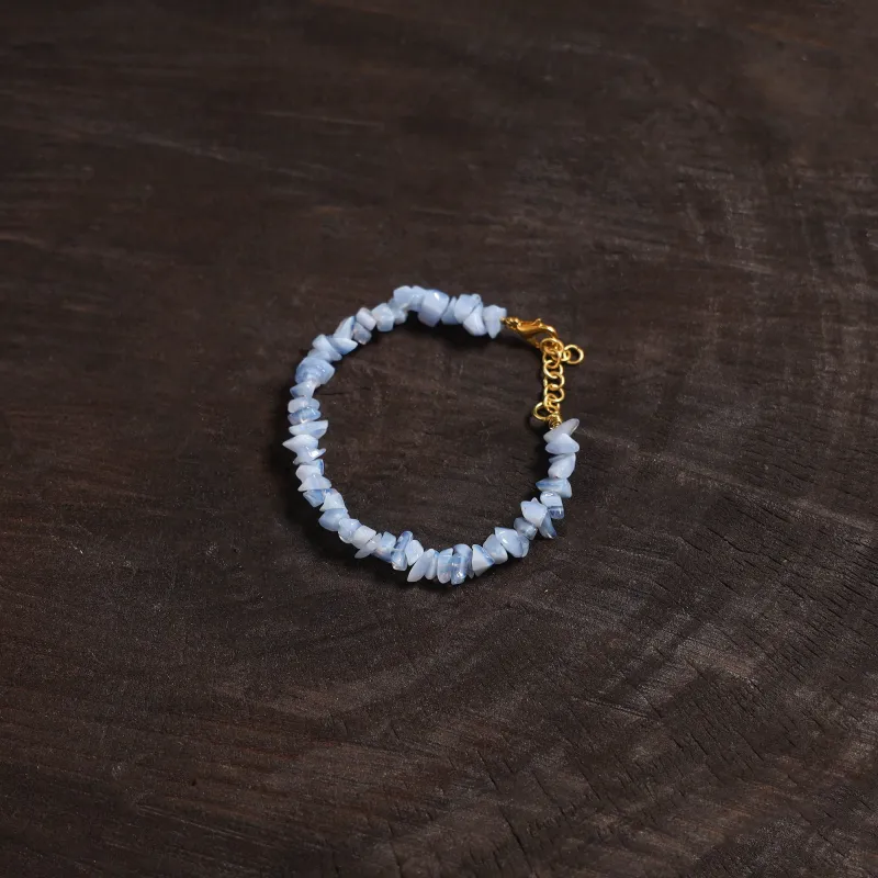 Blue - Handcrafted Glass Stone Bracelet 07 made by Itokri
