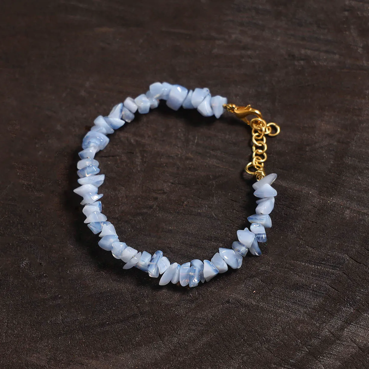 Blue - Handcrafted Glass Stone Bracelet 07 sold by Itokri product image thumbnail 2