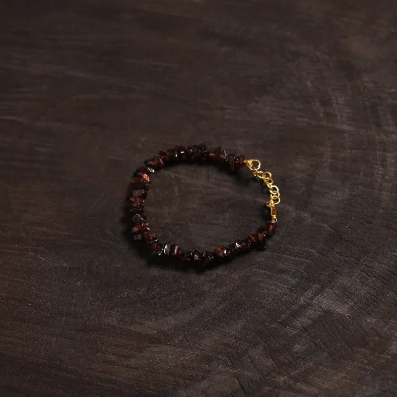 Brown - Handcrafted Glass Stone Bracelet 06 made by Itokri
