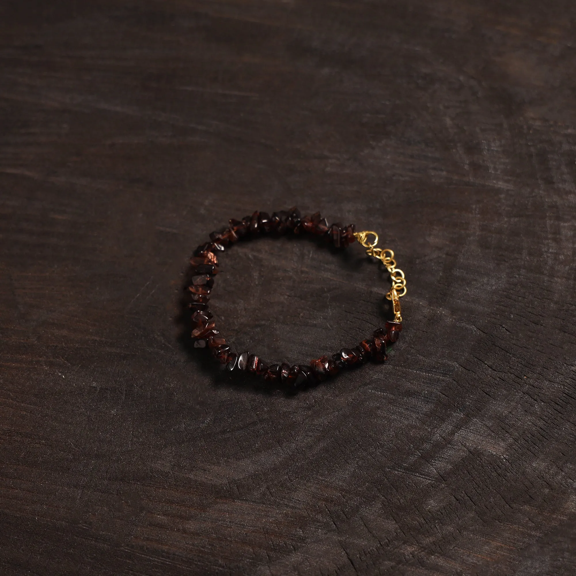 Brown - Handcrafted Glass Stone Bracelet 06 sold by Itokri