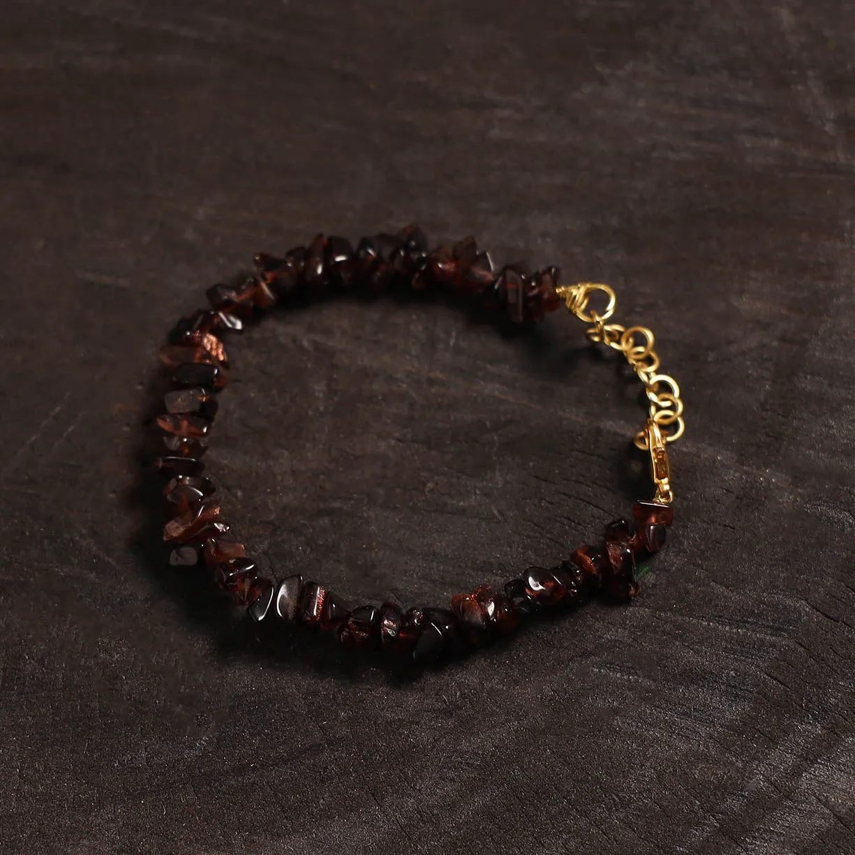 Brown - Handcrafted Glass Stone Bracelet 06 sold by Itokri product image thumbnail 2