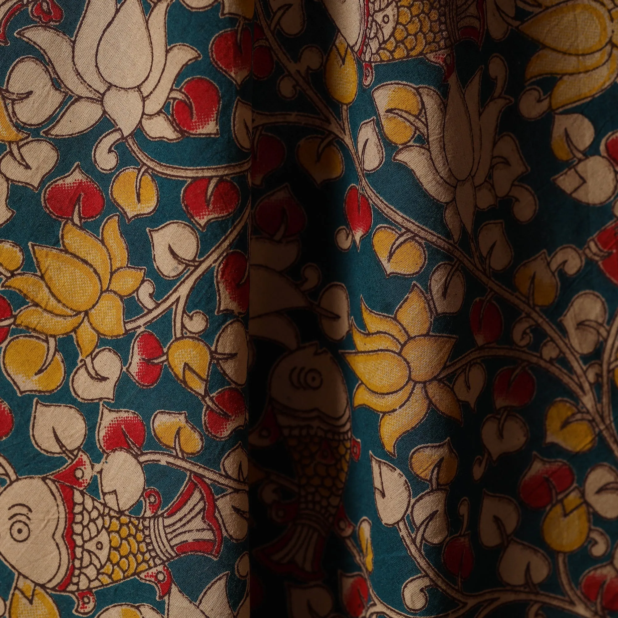 Multicolor - Printed Cotton Kalamkari Fabric 29 sold by Itokri product image thumbnail 3