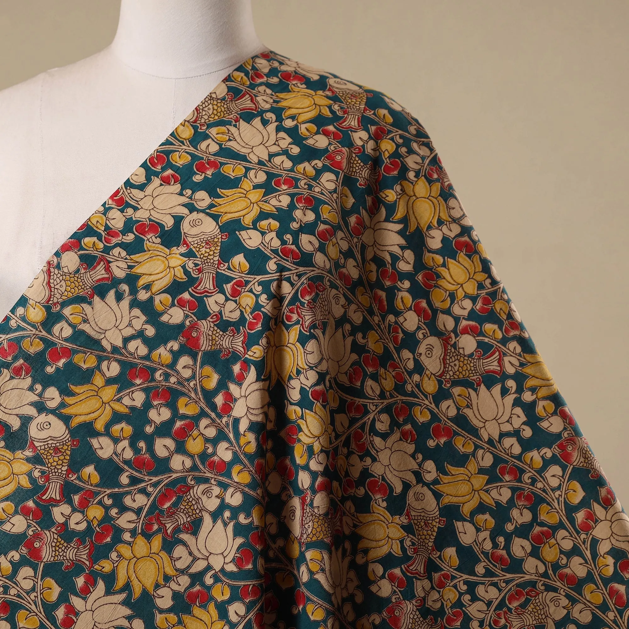 Multicolor - Printed Cotton Kalamkari Fabric 29 sold by Itokri product image thumbnail 2