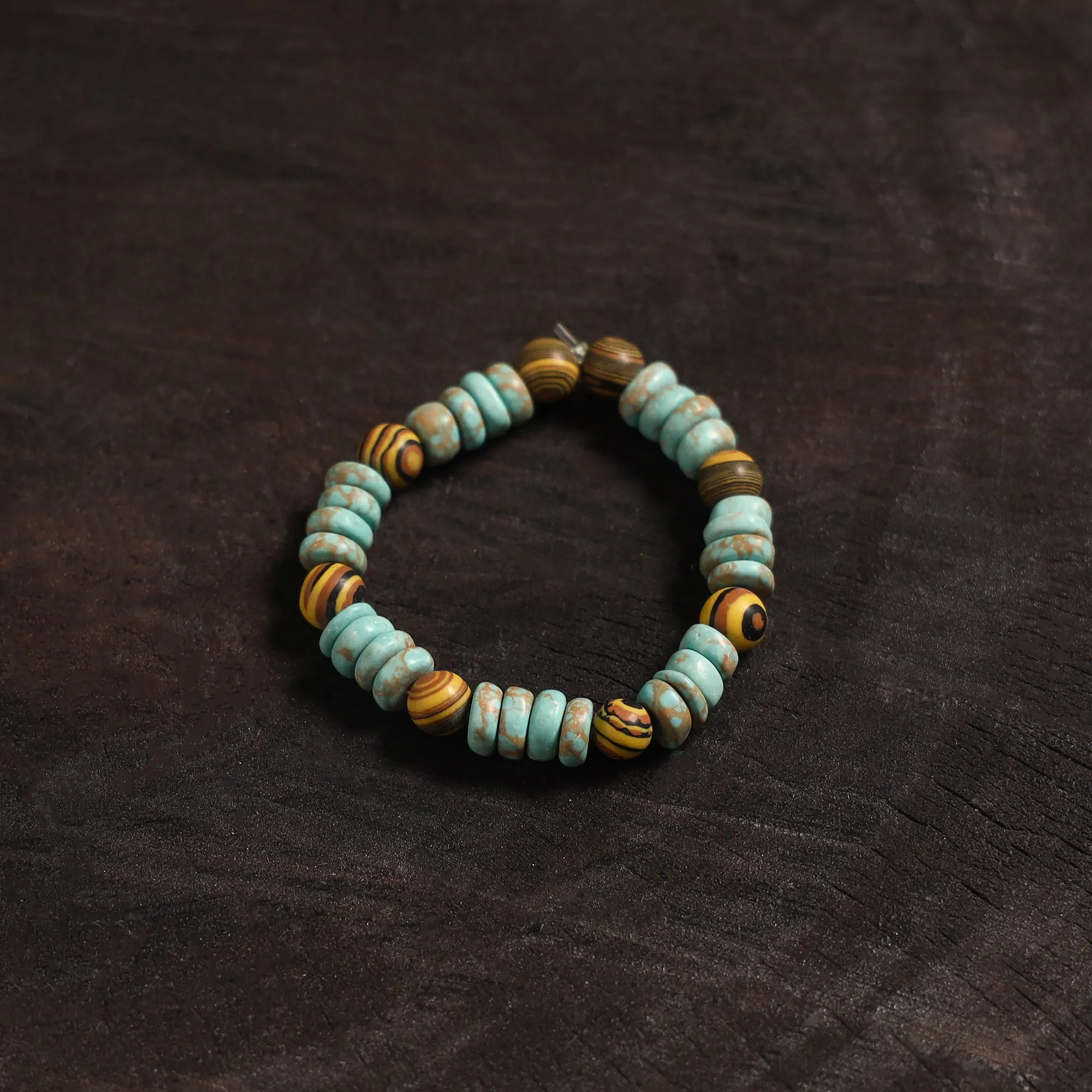 Blue - Handcrafted Bead Work Bracelet 16 sold by Itokri product image thumbnail 2