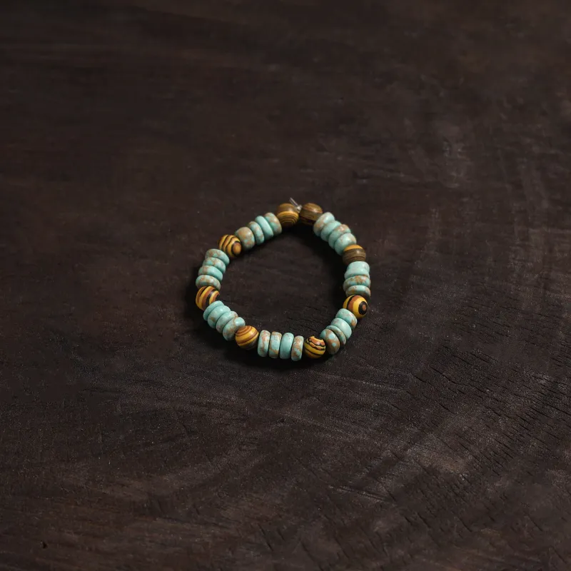 Blue - Handcrafted Bead Work Bracelet 16 sold by Itokri