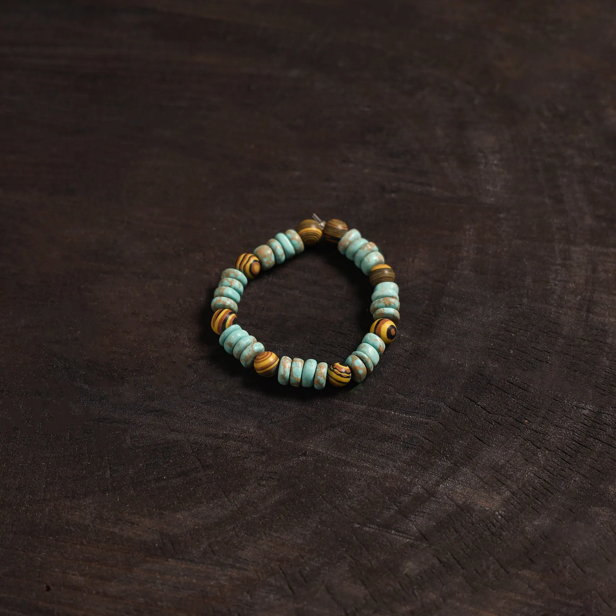 Blue - Handcrafted Bead Work Bracelet 16 sold by Itokri