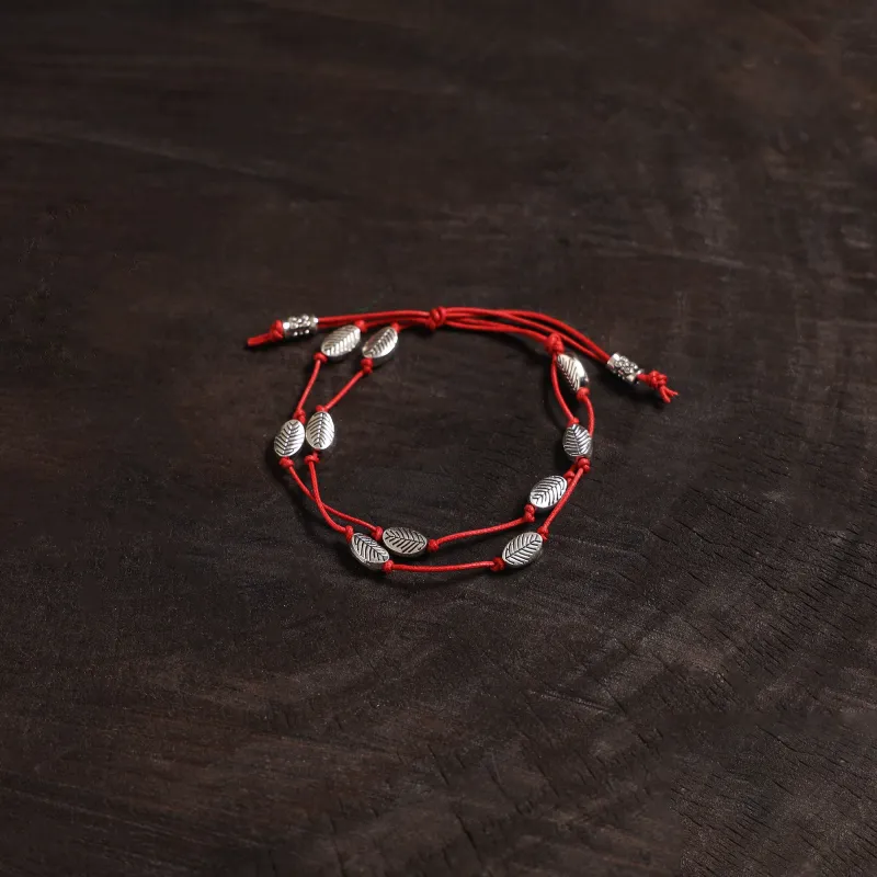 Red - Handcrafted German Silver Bracelet 10 sold by Itokri