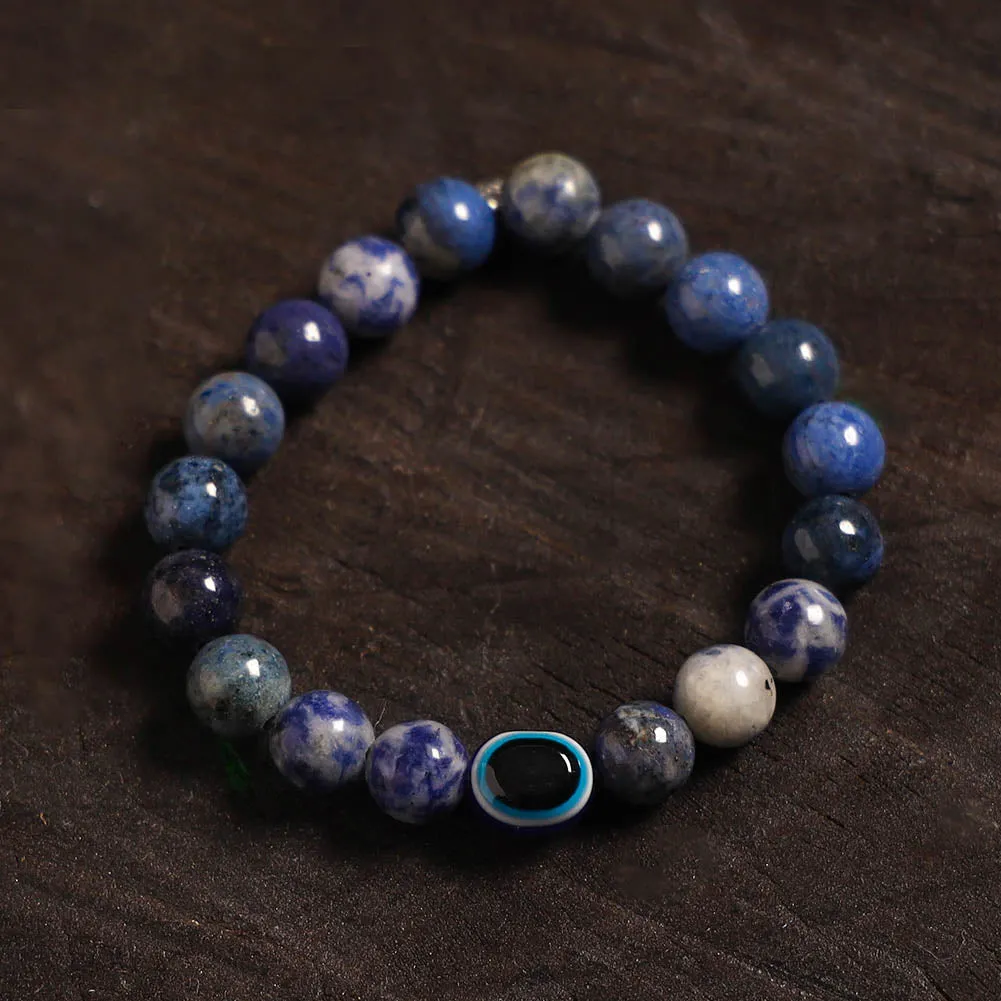 Blue - Handcrafted Glass Stone Bracelet 05 sold by Itokri product image thumbnail 2
