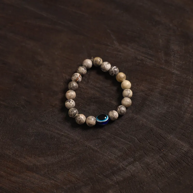 Brown - Handcrafted Glass Stone Bracelet 03 sold by Itokri