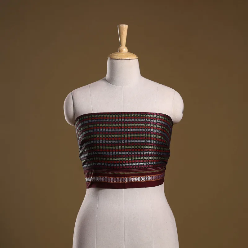 Multicolor - Khun Weave Cotton Blouse Piece 76 made by Itokri