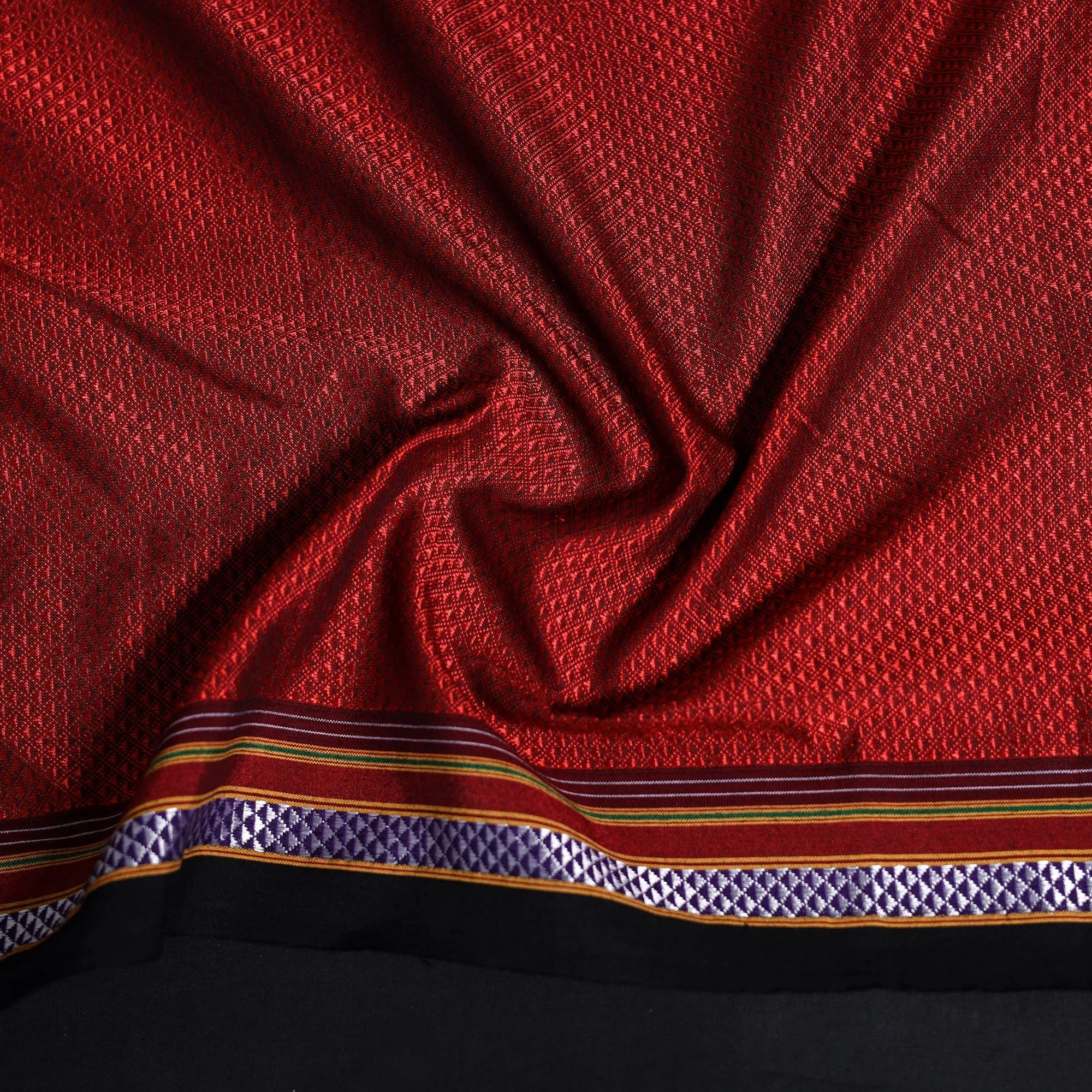 Red - Khun Weave Cotton Blouse Piece 67 sold by Itokri product image thumbnail 3