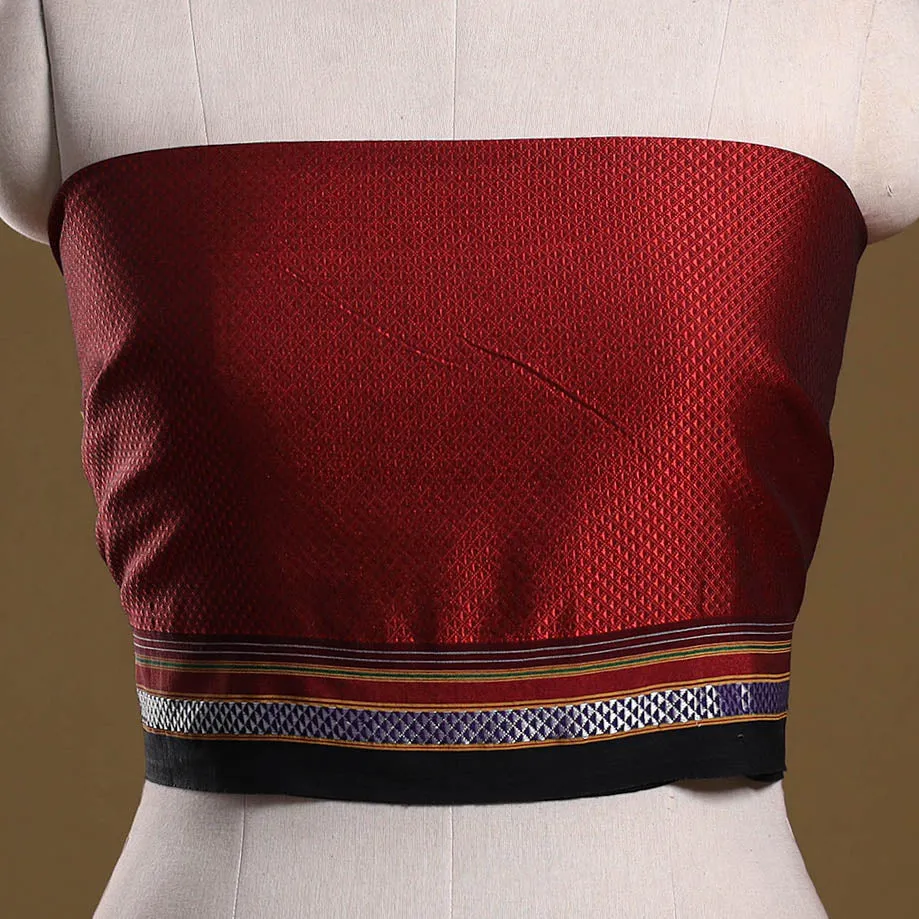 Red - Khun Weave Cotton Blouse Piece 67 sold by Itokri product image thumbnail 2