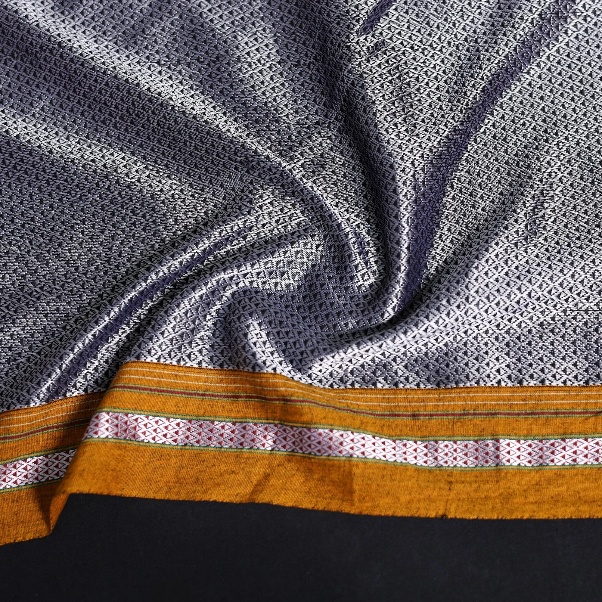 Grey - Khun Weave Cotton Blouse Piece 66 sold by Itokri product image thumbnail 3