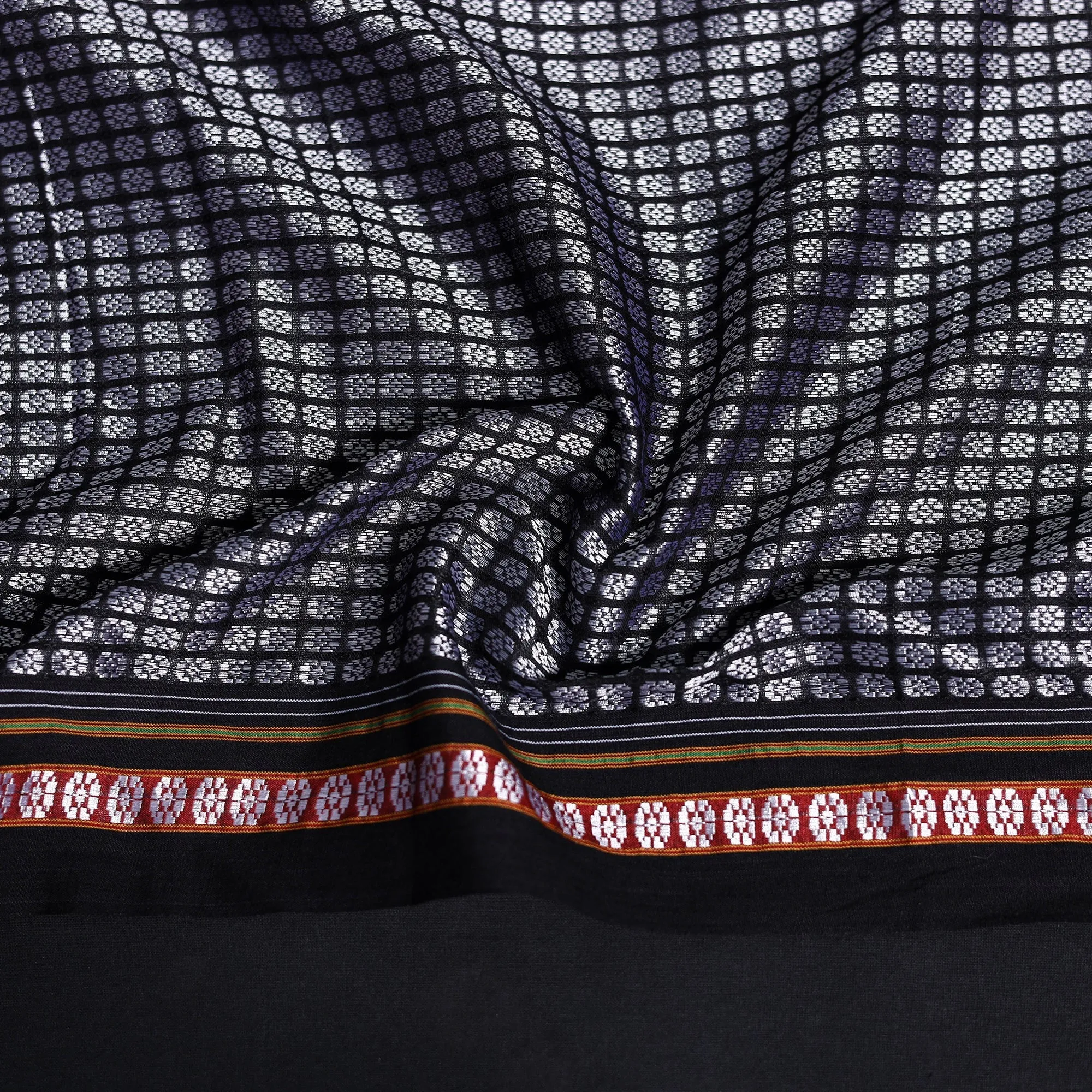 Grey - Khun Weave Cotton Blouse Piece 56 sold by Itokri product image thumbnail 3