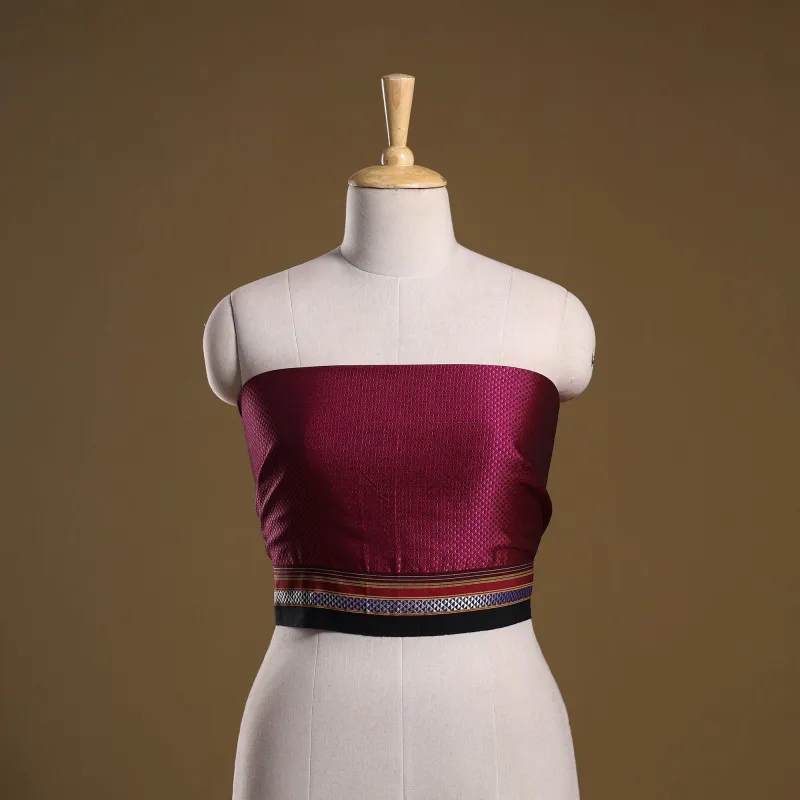 Pink - Khun Weave Cotton Blouse Piece 55 sold by Itokri