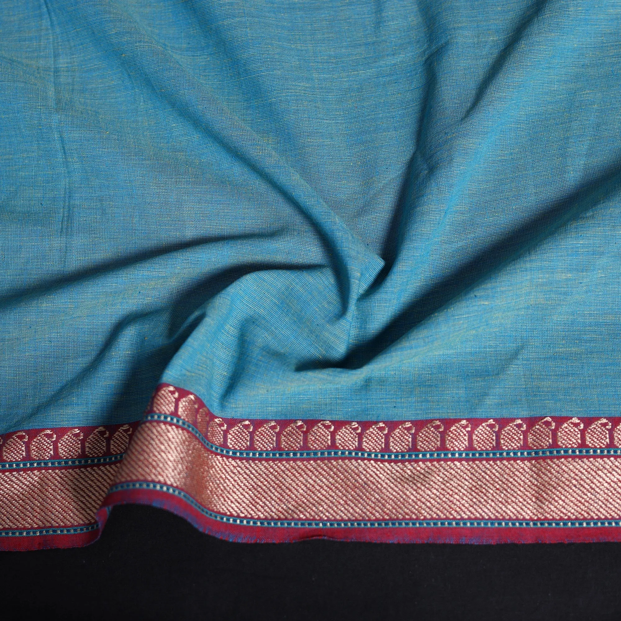 Blue - Dharwad Weave Cotton Blouse Piece 29 sold by Itokri product image thumbnail 3