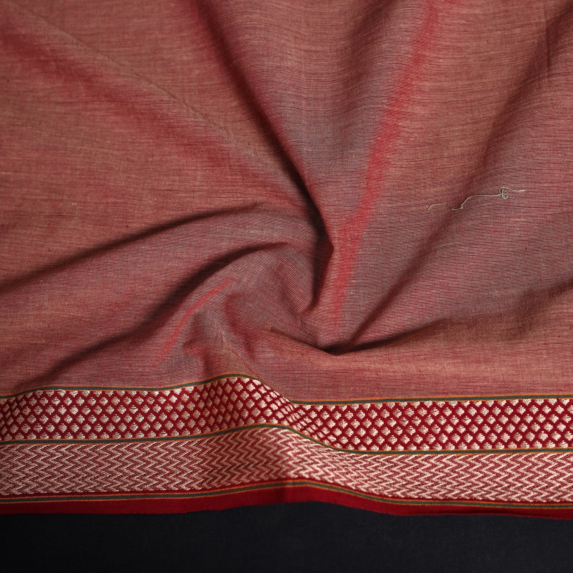 Brown - Dharwad Weave Cotton Blouse Piece 28 sold by Itokri product image thumbnail 3