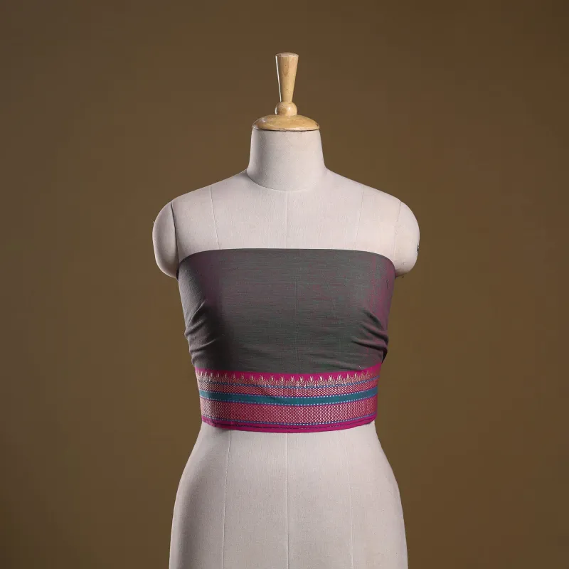 Dharwad Weave Cotton Blouse Piece 25 made by Itokri