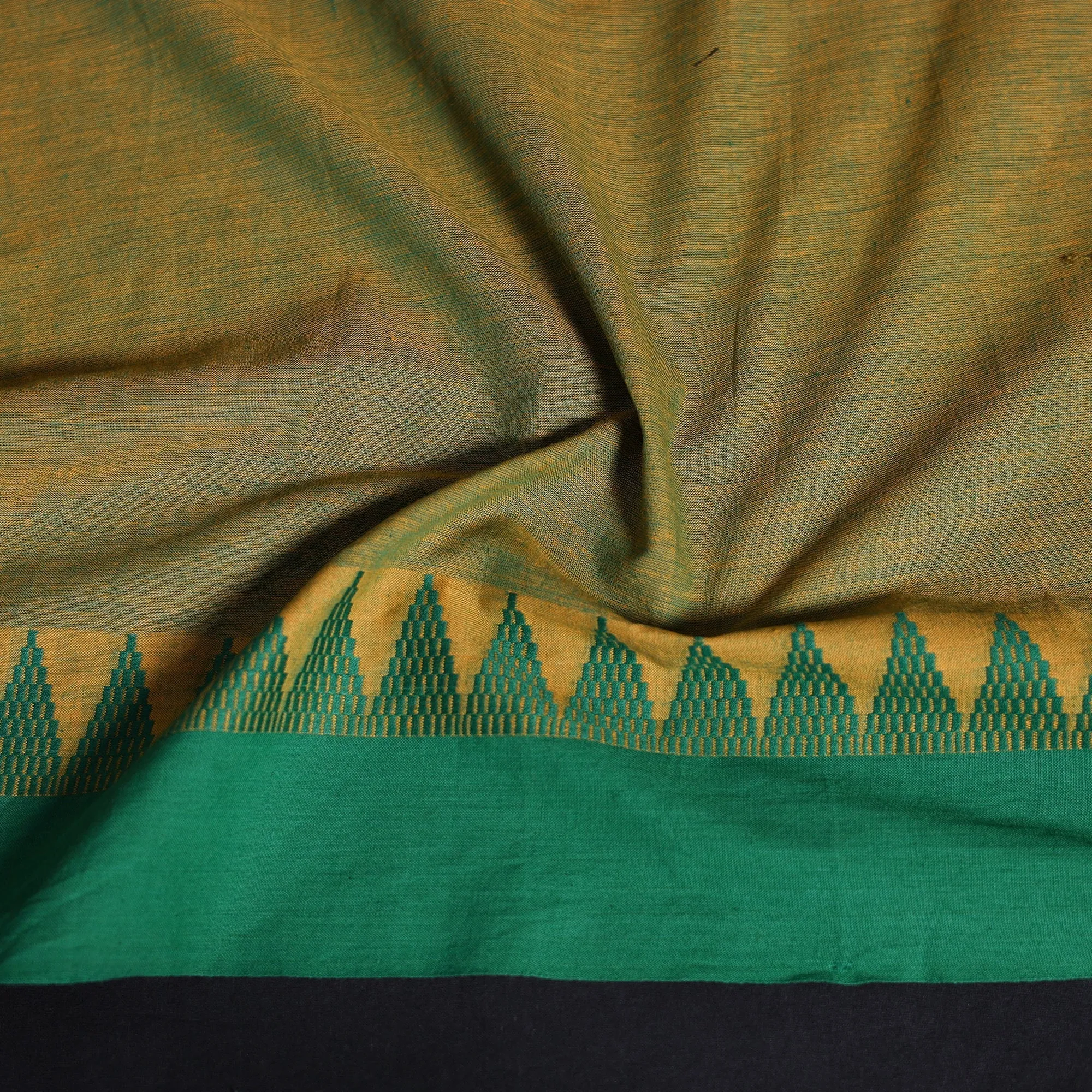 Green - Dharwad Weave Cotton Blouse Piece 11 sold by Itokri product image thumbnail 3