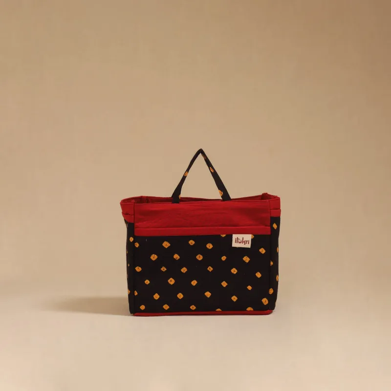 Black - Handmade Multipurpose Cosmetic/Toiletry Bag 08 sold by Itokri