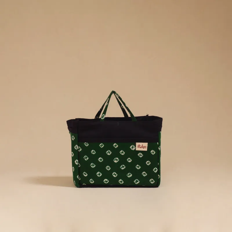 Green - Handmade Multipurpose Cosmetic/Toiletry Bag 03 sold by Itokri