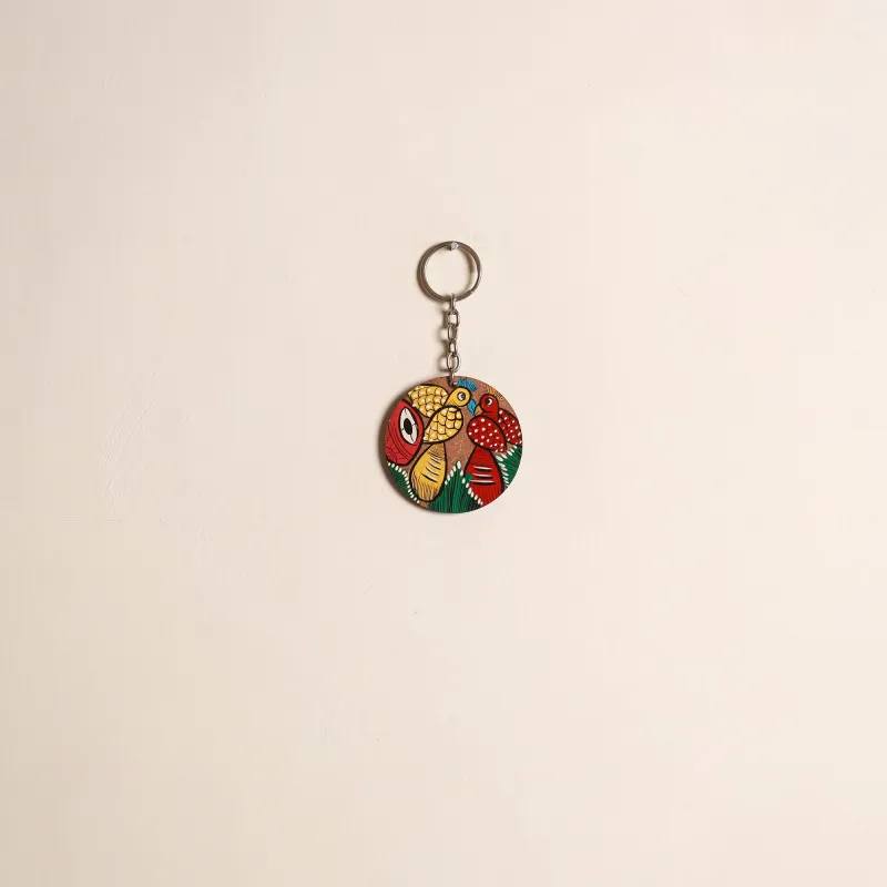 Multicolor - Patua Handpainted Wooden Keychain 84 sold by Itokri