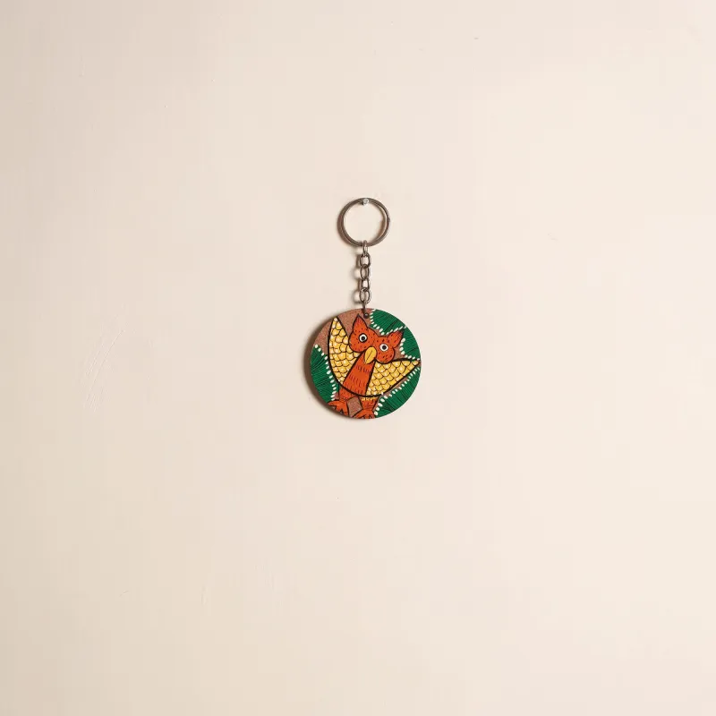 Multicolor - Patua Handpainted Wooden Keychain 81 sold by Itokri