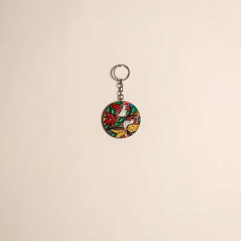 Multicolor - Patua Handpainted Wooden Keychain 76 sold by Itokri