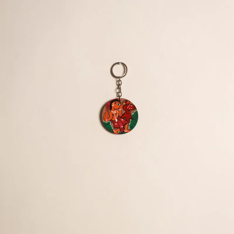 Multicolor - Patua Handpainted Wooden Keychain 71 sold by Itokri