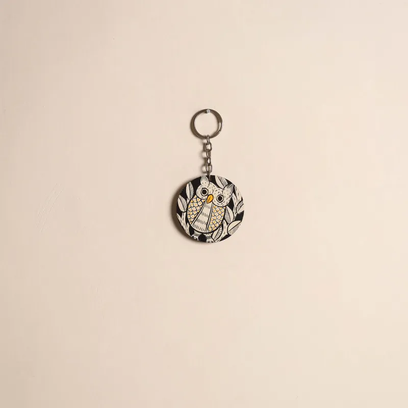 Multicolor - Patua Handpainted Wooden Keychain 66 made by Itokri