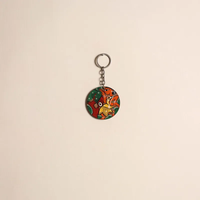 Multicolor - Patua Handpainted Wooden Keychain 62 sold by Itokri