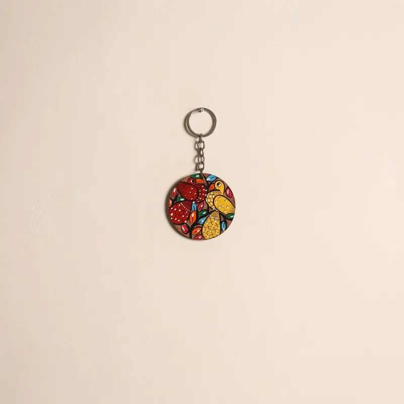 Multicolor - Patua Handpainted Wooden Keychain 59 sold by Itokri