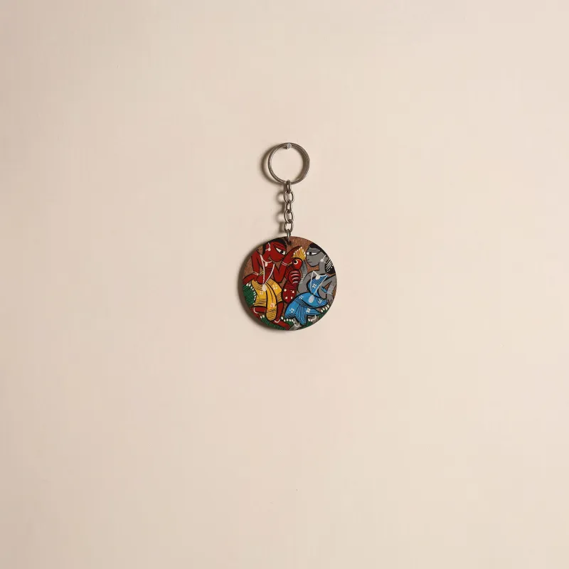 Multicolor - Patua Handpainted Wooden Keychain 42 sold by Itokri