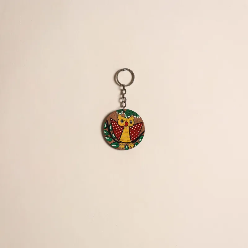 Multicolor - Patua Handpainted Wooden Keychain 40 made by Itokri