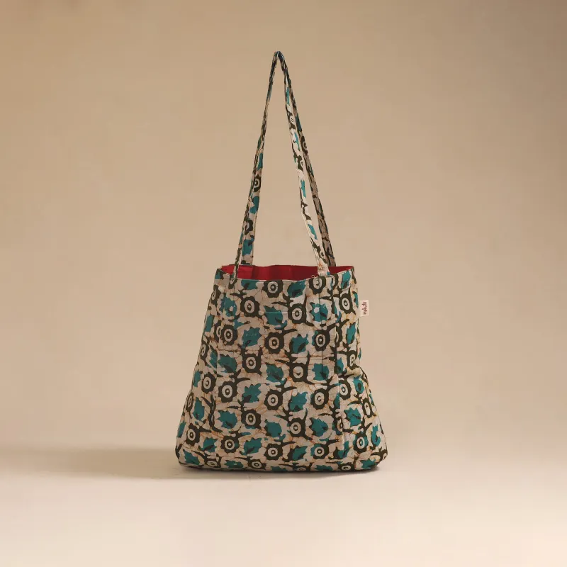 Beige - Handcrafted Fabric Jhola Bag 01 sold by Itokri